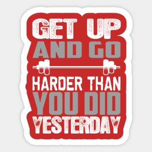 Get Up and Go Sticker